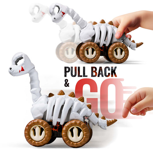 Brachiosaurus Car Toys, Pull-Back Dinosaur Trucks Toddlers Boys & Girls,Animal Vehicles for Kids Party Favors for Kids Party Favors Creative Gifts